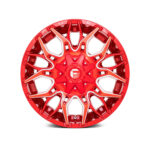 FUEL® - D771 TWITCH 1PC Candy Red with Milled Accents