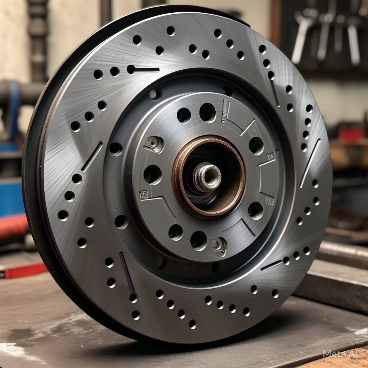 4000XS Drilled and Slotted Brake Rotor